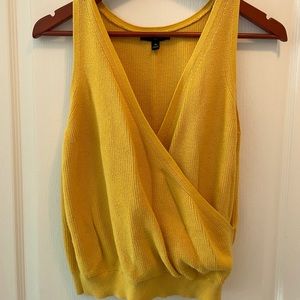 Banana Republic sleeveless low cut tank - mustard